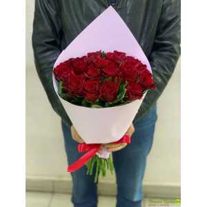 Букет цветов 19 красных роз