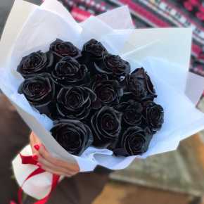 15 Голландских черных роз