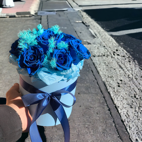 Синие стабилизированные розы