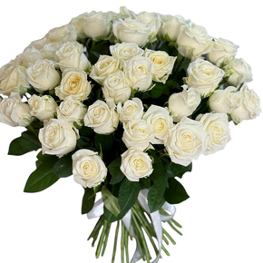 Букет 101 белая роза