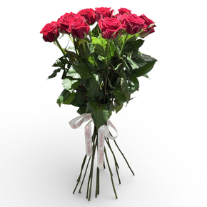 Букет из 15 красных роз (70 см)