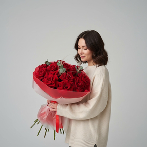 Букет «Музыка страсти» из французских роз